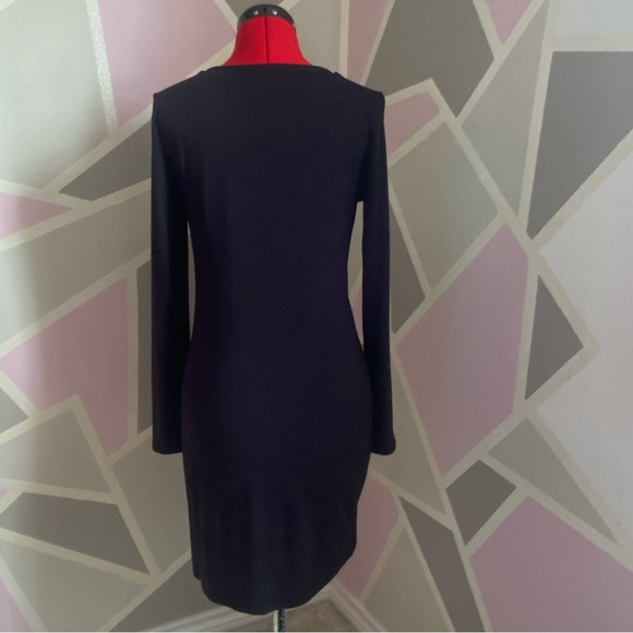 Lulu’s Comeback Baby Black Bodycon Mini Dress, Size Large - Picture 4 of 4